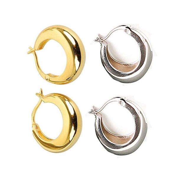 hoop & huggie 2 pairs classic earring chunky circle loop earrings ear rings gold silver color women's jewelry accessory, Golden;silver
hoop & huggie 2 pairs classic earring chunky circle loop earrings ear rings gold silver color women's jewelry accessory, Golden;silver