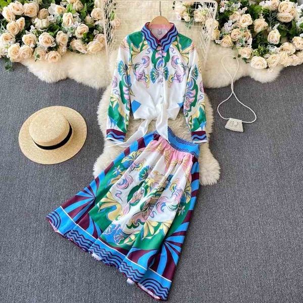 exotic print lapel long sleeve lace up waist slimming shirt female + high slim skirt two piece set 210525, White
exotic print lapel long sleeve lace up waist slimming shirt female + high slim skirt two piece set 210525, White
