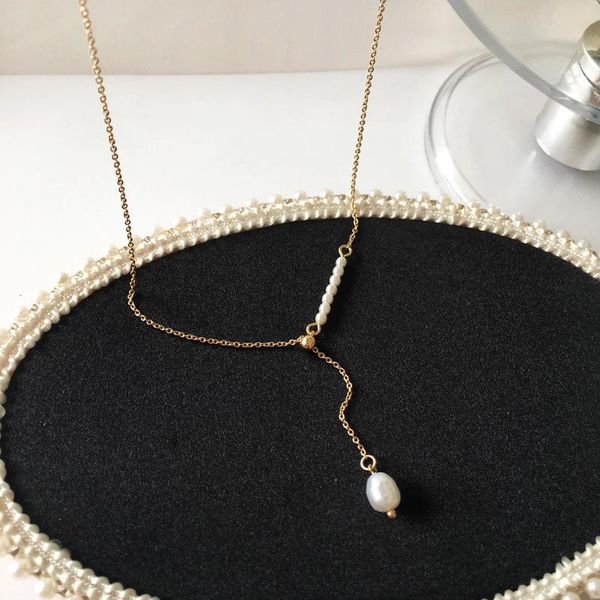 pendant necklaces temperament splicing pearls necklace women luxury beautiful adjustable chain, Silver
pendant necklaces temperament splicing pearls necklace women luxury beautiful adjustable chain, Silver