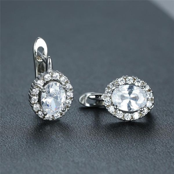 hoop & huggie luxury crystal oval stone earrings vintage gold silver color wedding white zircon small for women jewelry, Golden;silver
hoop & huggie luxury crystal oval stone earrings vintage gold silver color wedding white zircon small for women jewelry, Golden;silver