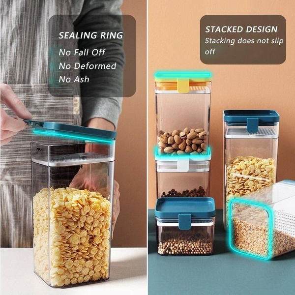 transparent sealed storage box square nut snack kitchen grain containers tank keep deliciously fresh bottles & jars
transparent sealed storage box square nut snack kitchen grain containers tank keep deliciously fresh bottles & jars