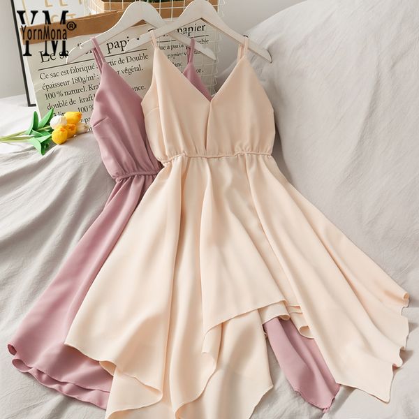 yornmona 2021 solid summer women dress chic adjustable strap v-neck irregular boho dress backless slim waist beach dress, Black;gray
yornmona 2021 solid summer women dress chic adjustable strap v-neck irregular boho dress backless slim waist beach dress, Black;gray