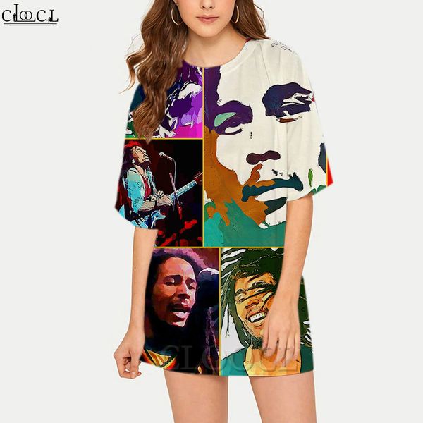 cloocl singer bob marley fashion t shirt women's loose long t-shirt 3d printed women short sleeve summer casual, White
cloocl singer bob marley fashion t shirt women's loose long t-shirt 3d printed women short sleeve summer casual, White