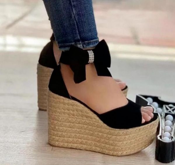 sandals wedges vintage summer shoes bow peep high heels woman women plus size gladiator sandalias mujer sapato feminino sa0807, Black
sandals wedges vintage summer shoes bow peep high heels woman women plus size gladiator sandalias mujer sapato feminino sa0807, Black