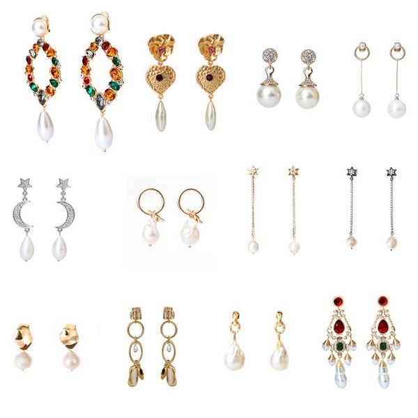 pearl stud earrings elegant irregular charms statement women earring baroque simulated ladies christmas gift, Golden;silver
pearl stud earrings elegant irregular charms statement women earring baroque simulated ladies christmas gift, Golden;silver