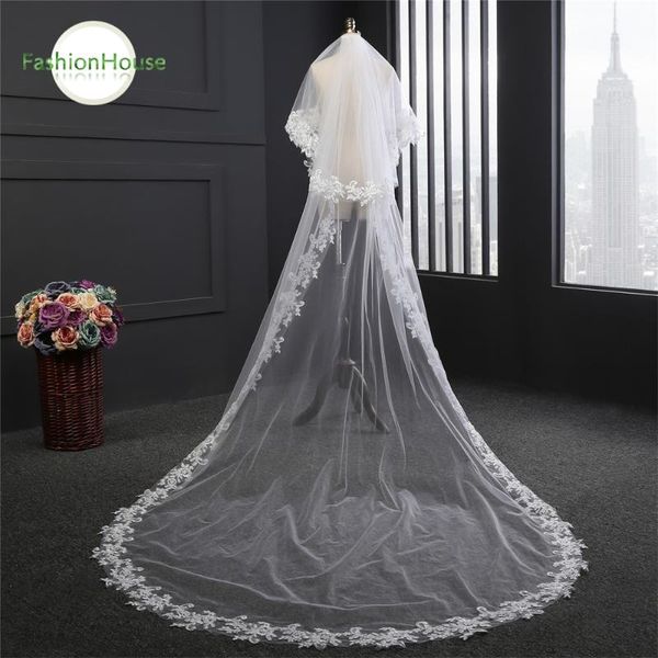 bridal veils chapel-style trailing double-layer hair comb and flower veil 300cm length white ivory cathedral, Black
bridal veils chapel-style trailing double-layer hair comb and flower veil 300cm length white ivory cathedral, Black