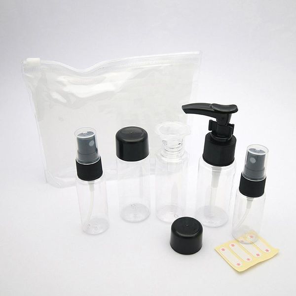 storage bottles & jars 7pc/set plastic travel spray makeup cosmetic face cream pot transparent empty bottle containers
storage bottles & jars 7pc/set plastic travel spray makeup cosmetic face cream pot transparent empty bottle containers