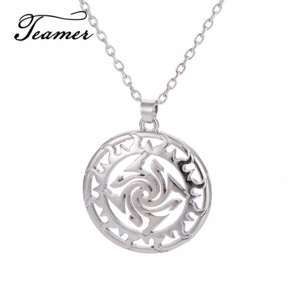 pendant necklaces teamer 2021 ancient sun pedant necklace slavic talisman circle charm supernatural vintage amulet rope/link chain for man/w, Silver
pendant necklaces teamer 2021 ancient sun pedant necklace slavic talisman circle charm supernatural vintage amulet rope/link chain for man/w, Silver