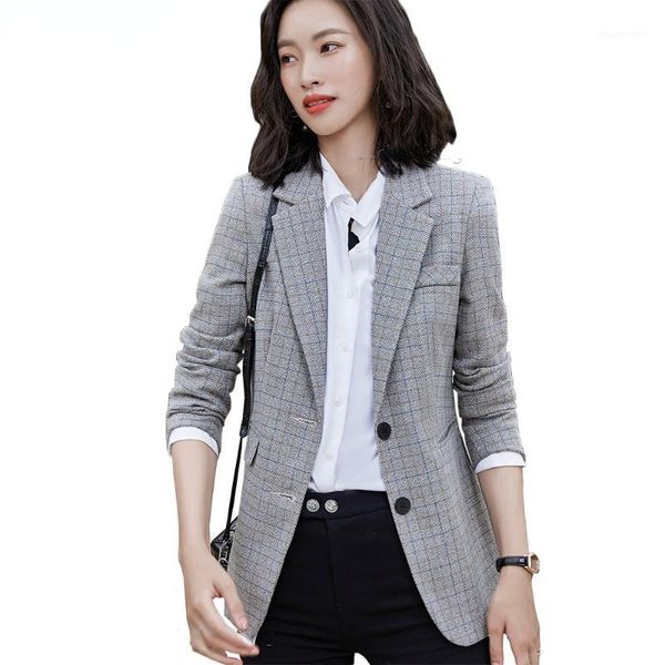 women's suits & blazers 2021 casual size s-4xl blazer arrival fall autumn winter gray khaki plaid thick girl jacket coat, White;black
women's suits & blazers 2021 casual size s-4xl blazer arrival fall autumn winter gray khaki plaid thick girl jacket coat, White;black