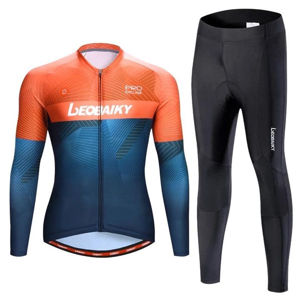 autumn men's long sleeve cycling jersey set pro team 2021 3d gel mtb bike clothes quick dry bicycle clothing sport suits racing sets, Black;blue
autumn men's long sleeve cycling jersey set pro team 2021 3d gel mtb bike clothes quick dry bicycle clothing sport suits racing sets, Black;blue