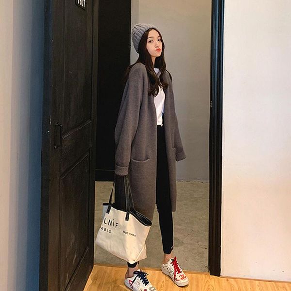 women's knits & tees women 2021 spring winter long sleeve knitted coats female loose cardigan overcoats ladies warm sweater jackets t49, White
women's knits & tees women 2021 spring winter long sleeve knitted coats female loose cardigan overcoats ladies warm sweater jackets t49, White
