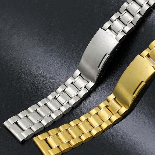 watch bands accessories men's solid stainless steel strap for flat 18 20 22mm ladies sports buckle, Black;brown
watch bands accessories men's solid stainless steel strap for flat 18 20 22mm ladies sports buckle, Black;brown