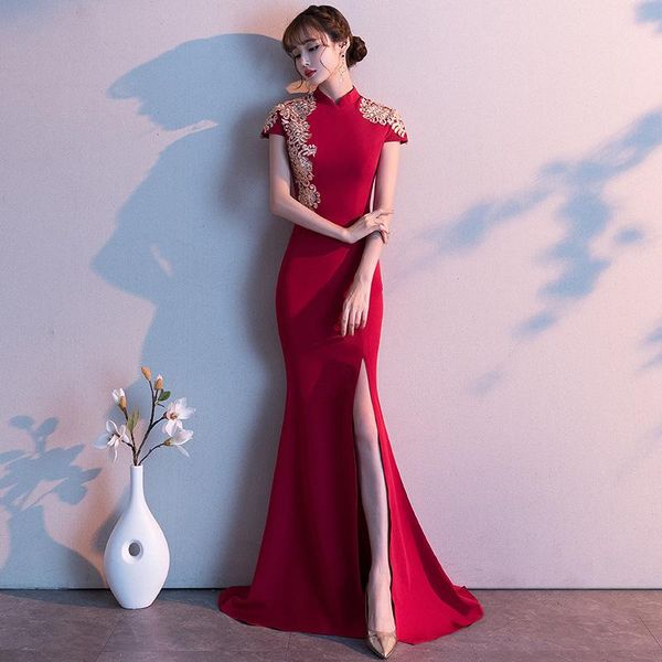 ethnic clothing fashion women dress prom party fork opening ladies dresses ball red evening long chinese wedding qipao
ethnic clothing fashion women dress prom party fork opening ladies dresses ball red evening long chinese wedding qipao