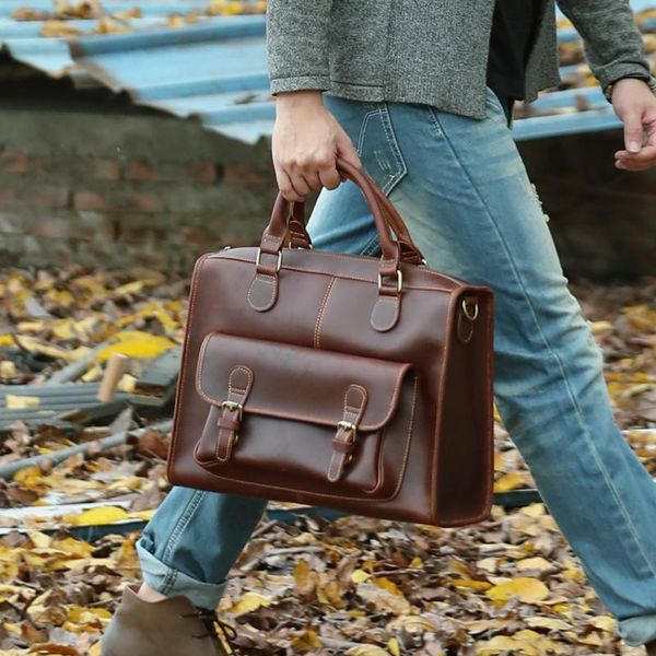 briefcases fashion highquality real leather men's business handbags for trips large-capacity single shoulder messenger
briefcases fashion highquality real leather men's business handbags for trips large-capacity single shoulder messenger