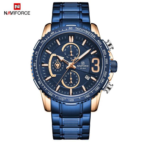 wristwatches 2021naviforce men watch date sport man wristwatch rose gold blue military chronograph stainless steel quartz m, Slivery;brown
wristwatches 2021naviforce men watch date sport man wristwatch rose gold blue military chronograph stainless steel quartz m, Slivery;brown