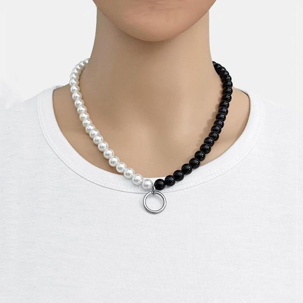 pendant necklaces fashion hip hop necklace yin yang black and white contrast color round bead all-match short female, Silver
pendant necklaces fashion hip hop necklace yin yang black and white contrast color round bead all-match short female, Silver