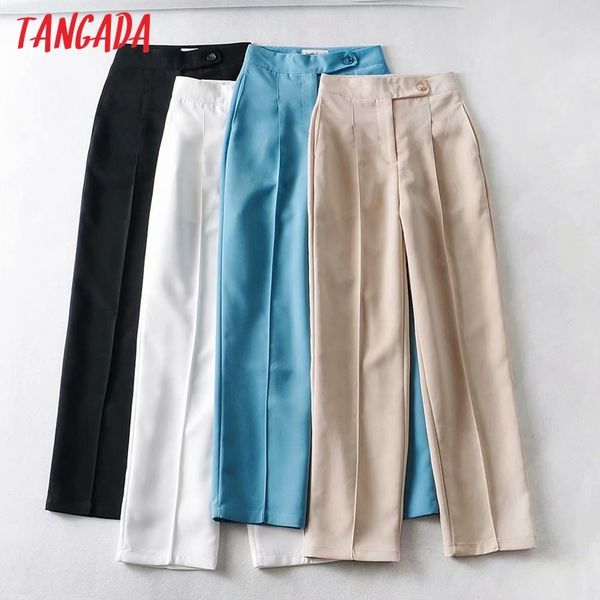 fashion women solid elegant long suit trouserspockets buttons office lady pants pantalon 2t1 210416, Black;white
fashion women solid elegant long suit trouserspockets buttons office lady pants pantalon 2t1 210416, Black;white