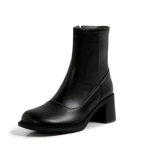 boots 2021 pu leather ankle casual round toe square heel women shoes autumn winter zipper ladies size 34-40, Black
boots 2021 pu leather ankle casual round toe square heel women shoes autumn winter zipper ladies size 34-40, Black