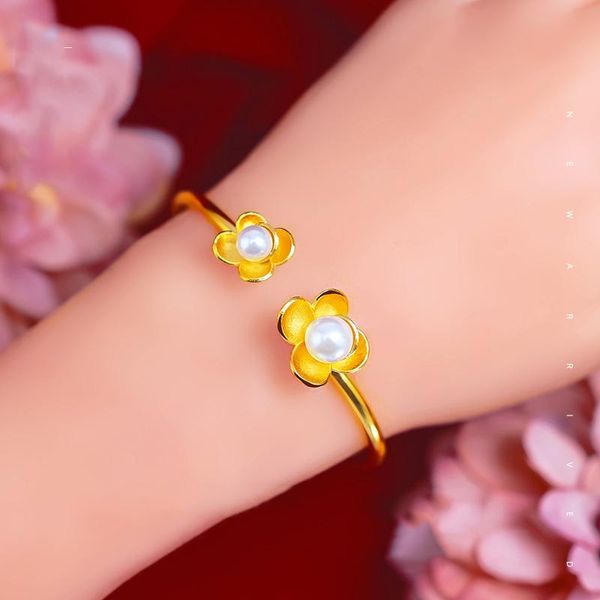 bangle fashion bracelets & bangles for women freshwater pearl jewelry gold color exquisite double phalaenopsis flower, Black
bangle fashion bracelets & bangles for women freshwater pearl jewelry gold color exquisite double phalaenopsis flower, Black