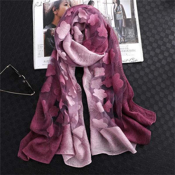 scarves fashion women cut flowers hollow lace gradient silk scarf spring autumn winter shawls and wraps towel femme beach pashmina, Blue;gray
scarves fashion women cut flowers hollow lace gradient silk scarf spring autumn winter shawls and wraps towel femme beach pashmina, Blue;gray