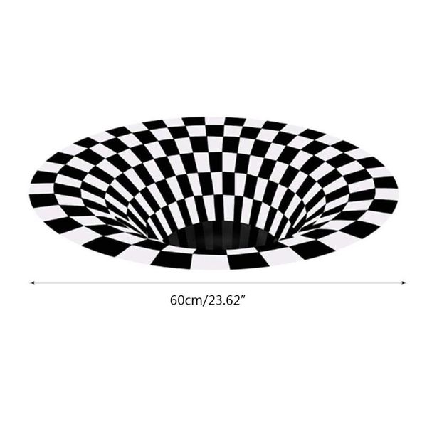 carpets creative round 3d swirl print floor mat optical illusion trap non-slip doormat black and white vortex pad home decor
carpets creative round 3d swirl print floor mat optical illusion trap non-slip doormat black and white vortex pad home decor