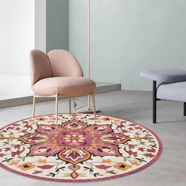 carpets american floral round carpet ethnic style moroccan printed bedroom room decoration placemat chair cushion non-slip
carpets american floral round carpet ethnic style moroccan printed bedroom room decoration placemat chair cushion non-slip