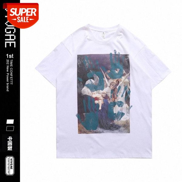 vivgae men's ss crude oil painting printing hip-hop loose oversize t-shirt #ox0l, White;black
vivgae men's ss crude oil painting printing hip-hop loose oversize t-shirt #ox0l, White;black