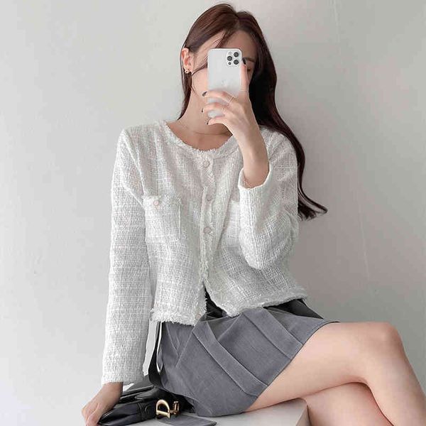 women's jackets onalippa coat winter female korean elegant remperament round neck single-breasted fringe-edge loose pockets tweed jacke, Black;brown
women's jackets onalippa coat winter female korean elegant remperament round neck single-breasted fringe-edge loose pockets tweed jacke, Black;brown