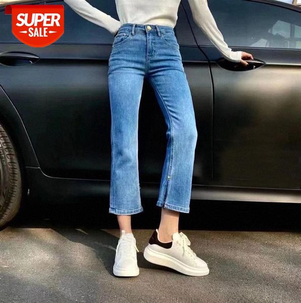 lizhiqi blue jeans spring style korean version of high waist and thin temperament student micro horn slit trousers 110329 #ni93, Black;gray
lizhiqi blue jeans spring style korean version of high waist and thin temperament student micro horn slit trousers 110329 #ni93, Black;gray