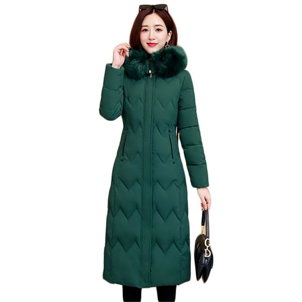 winter coat women long green l-5xl plus size fur collar hooded cotton jacket korean fashion red slim warmth parka lr925 210531, Black
winter coat women long green l-5xl plus size fur collar hooded cotton jacket korean fashion red slim warmth parka lr925 210531, Black