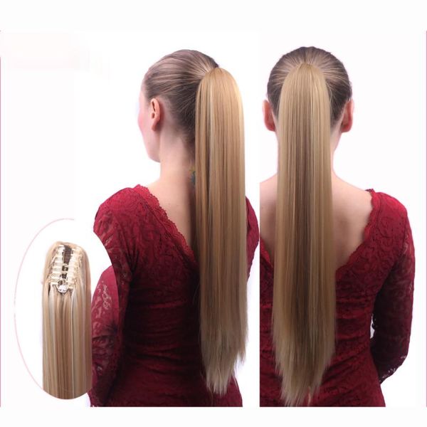 synthetic wigs beiyufei ponytail straight hair braizlian big mouth clip in thick fake long blonde natural hairpiece, Black
synthetic wigs beiyufei ponytail straight hair braizlian big mouth clip in thick fake long blonde natural hairpiece, Black
