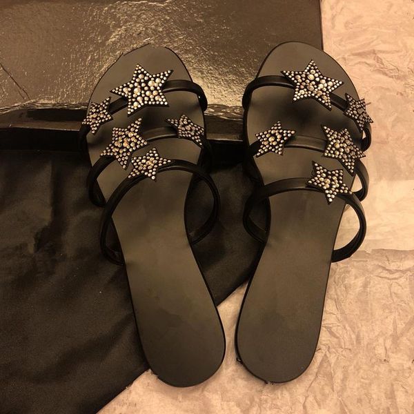 slippers blingbling stars women shining crystal ladies shoes summer outdoor beach luxury designer brand flat zapatos de mujer, Black
slippers blingbling stars women shining crystal ladies shoes summer outdoor beach luxury designer brand flat zapatos de mujer, Black