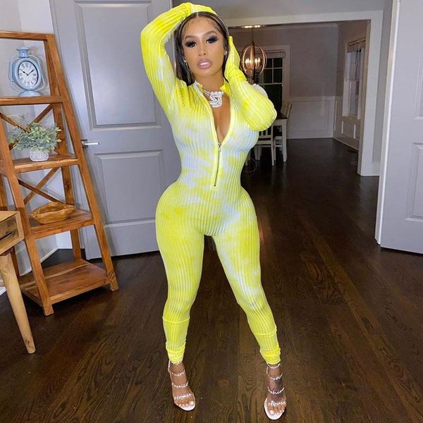 high elastic tie dye ribbed bodycon jumpsuit women long sleeve zipper rompers autumn winter fitness tracksuit women's jumpsuits &, Black;white
high elastic tie dye ribbed bodycon jumpsuit women long sleeve zipper rompers autumn winter fitness tracksuit women's jumpsuits &, Black;white