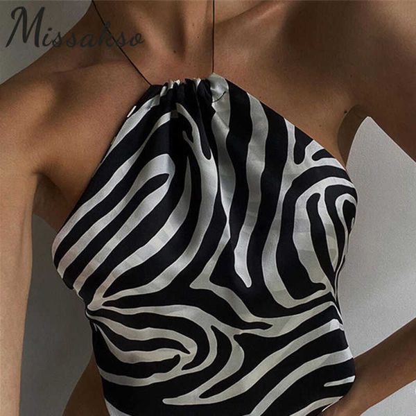 missakso zebra print satin halter crop summer women fashion black backless sleeveless satin tank vintage 210625, White
missakso zebra print satin halter crop summer women fashion black backless sleeveless satin tank vintage 210625, White