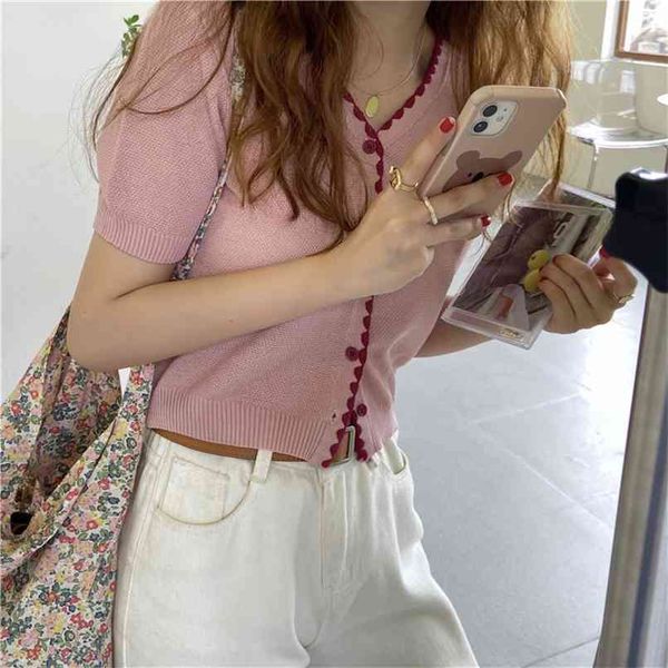 western style thin v-neck knitted cardigan short-sleeved women summer korean fashion women's clothing 210520, White
western style thin v-neck knitted cardigan short-sleeved women summer korean fashion women's clothing 210520, White