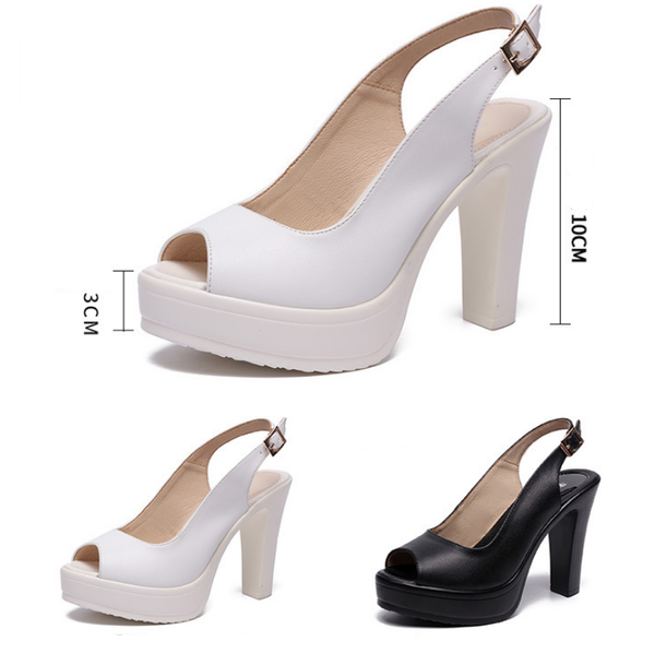 sandals women high heel wedge work dress shoes lady platform ankle buckle boots open toe, Black
sandals women high heel wedge work dress shoes lady platform ankle buckle boots open toe, Black