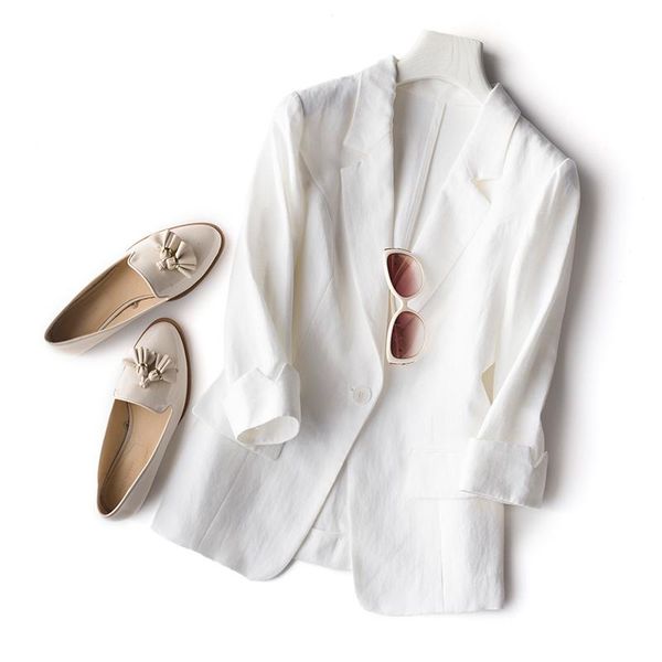 women's suits & blazers spring autumn women all-match loose japanese style brief comfortable breathable linen white coats, White;black
women's suits & blazers spring autumn women all-match loose japanese style brief comfortable breathable linen white coats, White;black