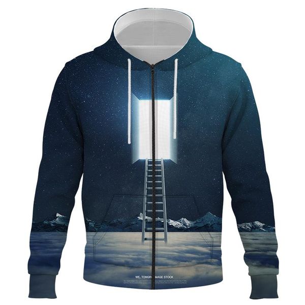 men's hoodies & sweatshirts creative night sky 3d printed zipper hoodie men women fashion casual funny pullovers hip hop clothing, Black
men's hoodies & sweatshirts creative night sky 3d printed zipper hoodie men women fashion casual funny pullovers hip hop clothing, Black
