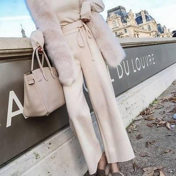 & autumn winter draping feeling wide leg women's loose high waist straight capris temperament casual woolen pants 1z2u, Black;white
& autumn winter draping feeling wide leg women's loose high waist straight capris temperament casual woolen pants 1z2u, Black;white