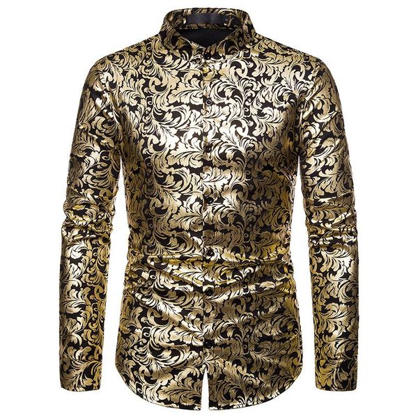 men's casual shirts shiny gold floral print tuxedo shirt men slim fit mandarin collar dress party wedding baroque chemise homme, White;black
men's casual shirts shiny gold floral print tuxedo shirt men slim fit mandarin collar dress party wedding baroque chemise homme, White;black