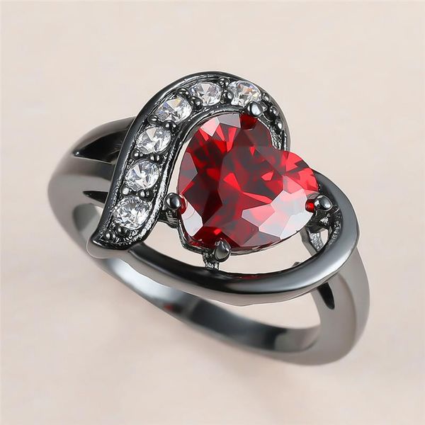 wedding rings luxury female red crystal ring charm 14kt black gold for women vintage bride love heart zircon engagement, Slivery;golden
wedding rings luxury female red crystal ring charm 14kt black gold for women vintage bride love heart zircon engagement, Slivery;golden