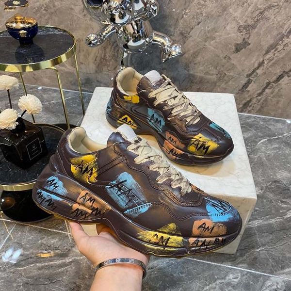 famous technical ggity multicolor fashion men handmade quality gradient designer sneakers shoes women real leather shoe trainers by bagshoe1, Black
famous technical ggity multicolor fashion men handmade quality gradient designer sneakers shoes women real leather shoe trainers by bagshoe1, Black
