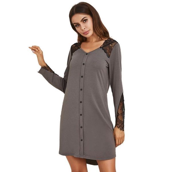 soft women womens sleepwears cotton solid color lace stitching v neck short sleeve nightdress lingerie home clothing, Black;red
soft women womens sleepwears cotton solid color lace stitching v neck short sleeve nightdress lingerie home clothing, Black;red