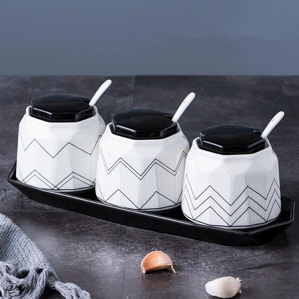 storage bottles & jars ceramic seasoning jar set with tray salt sugar pepper spice bottle kitchen supplies
storage bottles & jars ceramic seasoning jar set with tray salt sugar pepper spice bottle kitchen supplies
