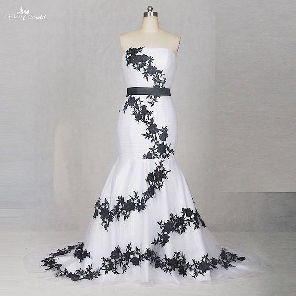 party dresses tw0204 detachable sashes wedding made in china black and white dress mermaid, White;black
party dresses tw0204 detachable sashes wedding made in china black and white dress mermaid, White;black