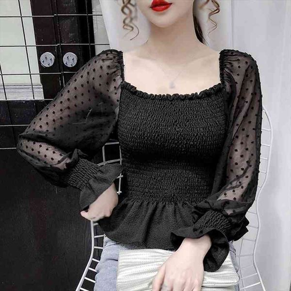 korean style square neck womens shirts puff sleeve slim solid long chiffon blouse women shirt, White
korean style square neck womens shirts puff sleeve slim solid long chiffon blouse women shirt, White