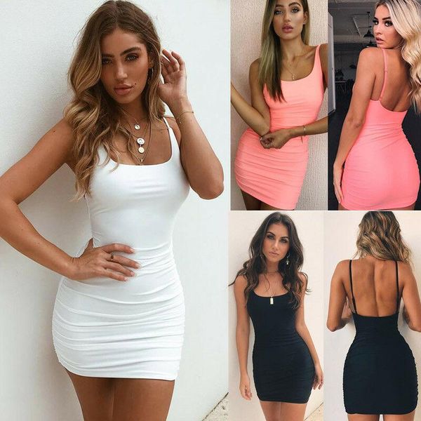 casual dresses women dress summer mini skinny sleeveless bodycon short party evening pencil, Black;gray
casual dresses women dress summer mini skinny sleeveless bodycon short party evening pencil, Black;gray