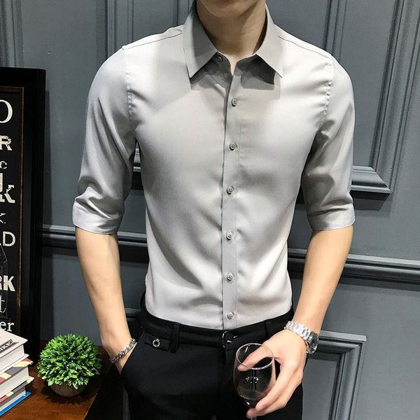 cropped short sleeves shirt men's korean-style trendy slim fit handsome summer casual long sleeve points half hoodies & sweatshirts, Black
cropped short sleeves shirt men's korean-style trendy slim fit handsome summer casual long sleeve points half hoodies & sweatshirts, Black