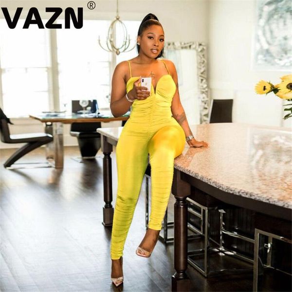 women's jumpsuits & rompers vazn 2021 summer lady 5 color solid long jumpsuit spatghetti strap v-neck skinny club, Black;white
women's jumpsuits & rompers vazn 2021 summer lady 5 color solid long jumpsuit spatghetti strap v-neck skinny club, Black;white