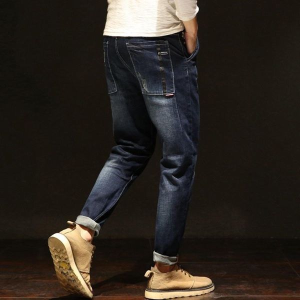 men's jeans fashion stretchy men straight dark blue color mens hole ripped male pockets casual pants loose plus size 28-42
men's jeans fashion stretchy men straight dark blue color mens hole ripped male pockets casual pants loose plus size 28-42